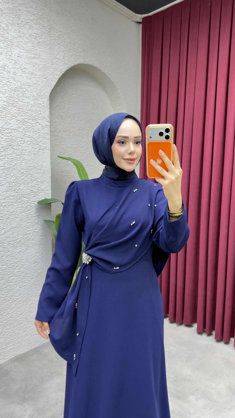 Feyza Elbise 6428 Lacivert