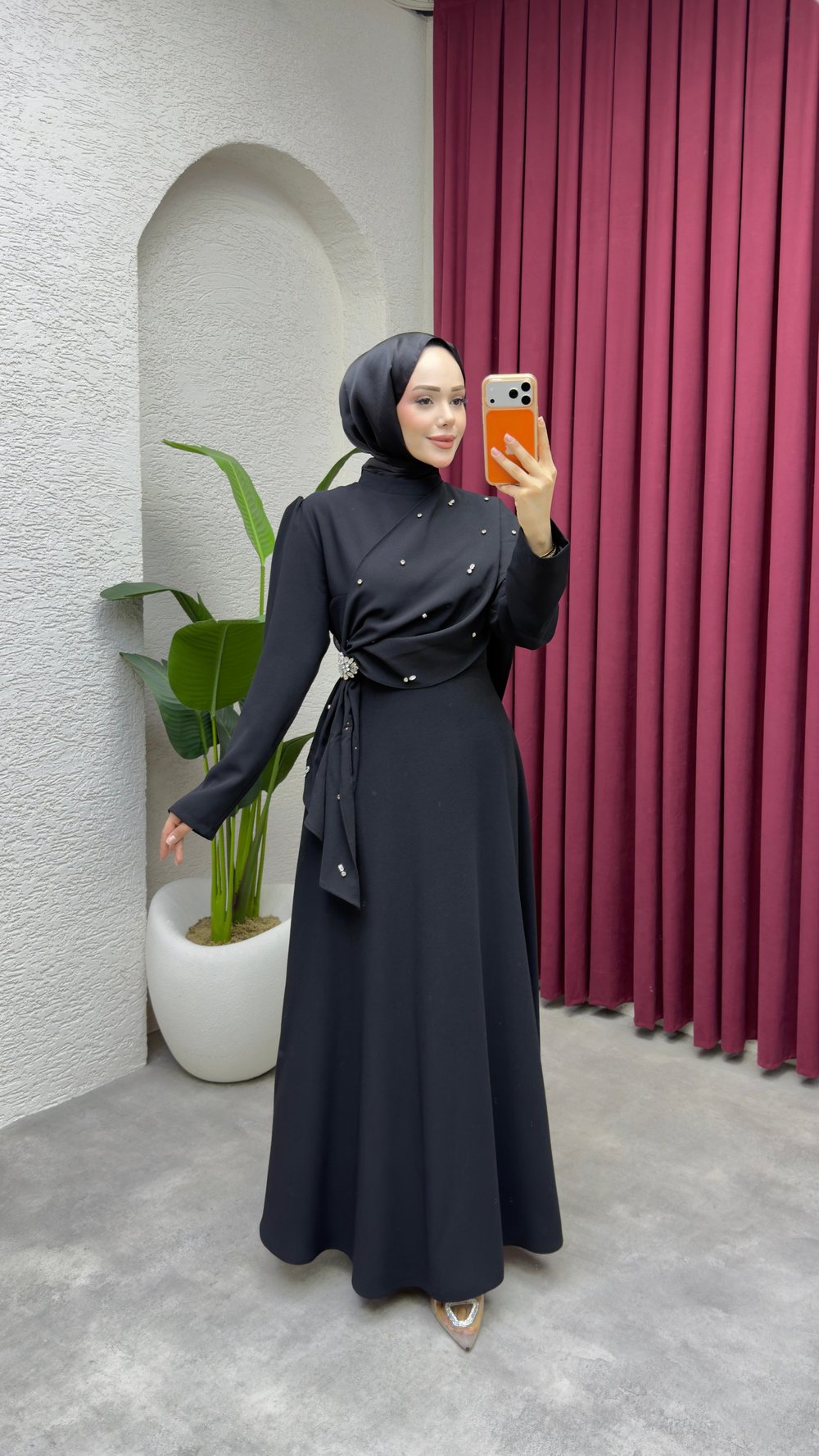 Feyza Elbise 6428 Siyah