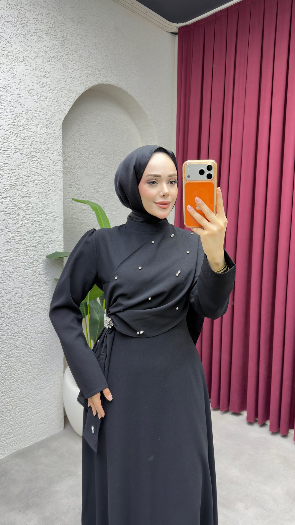 Feyza Elbise 6428 Siyah