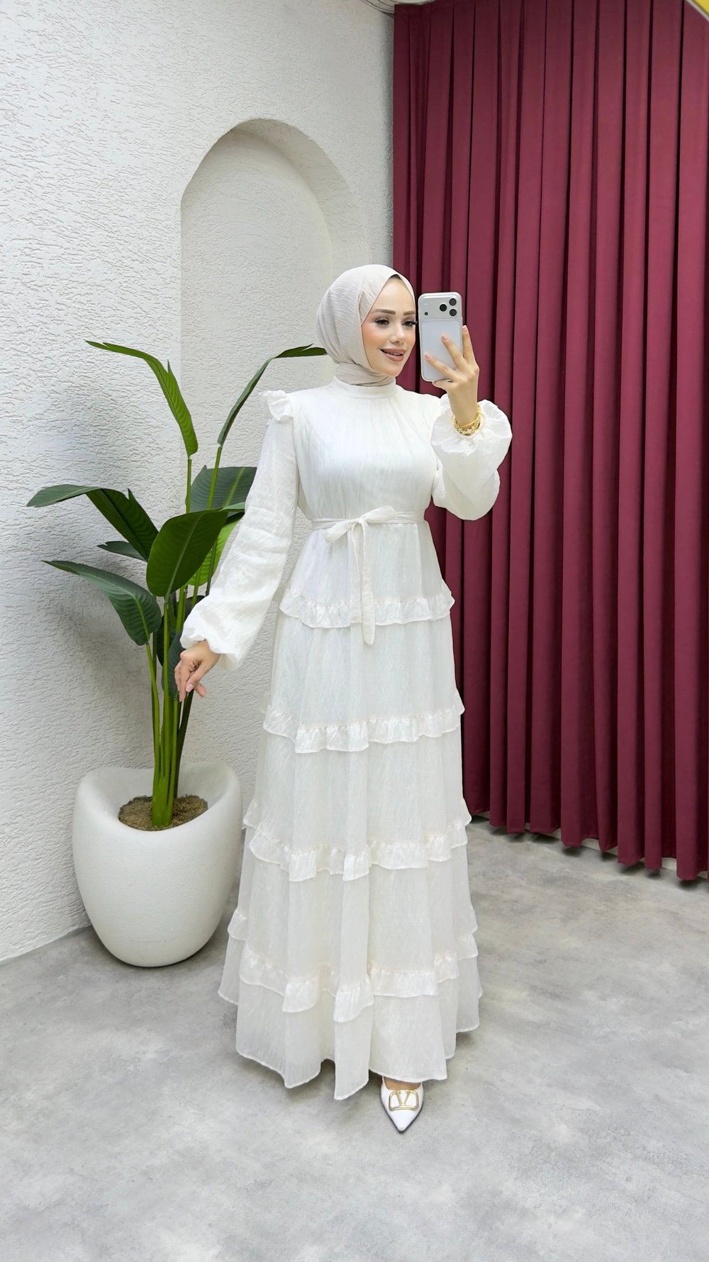 Firuze Salaş Elbise 1023 Taş