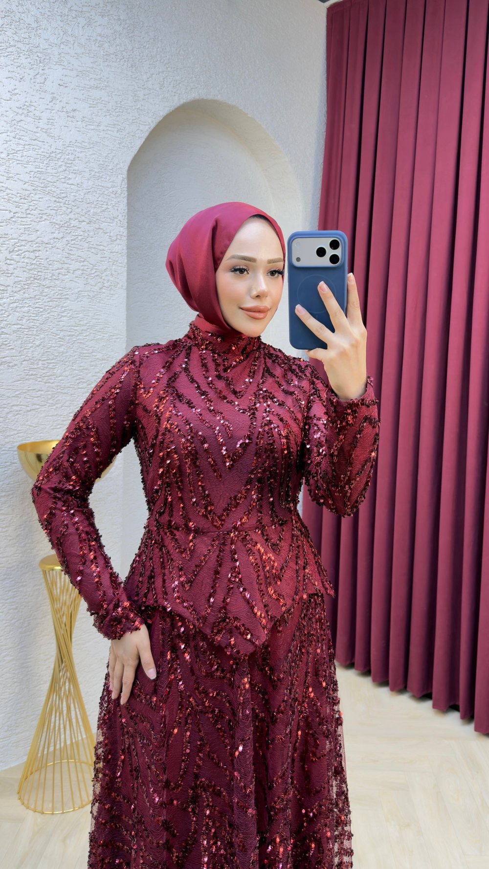 Hazal Abiye 1028 Bordo