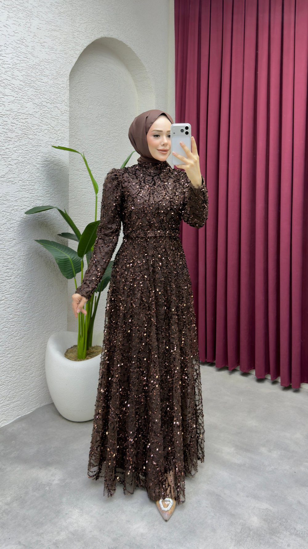 Hümeyra Abiye 1026 Kahverengi