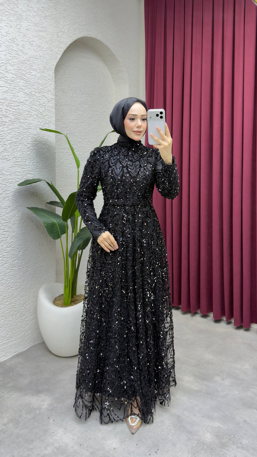 Hümeyra Abiye 1026 Siyah