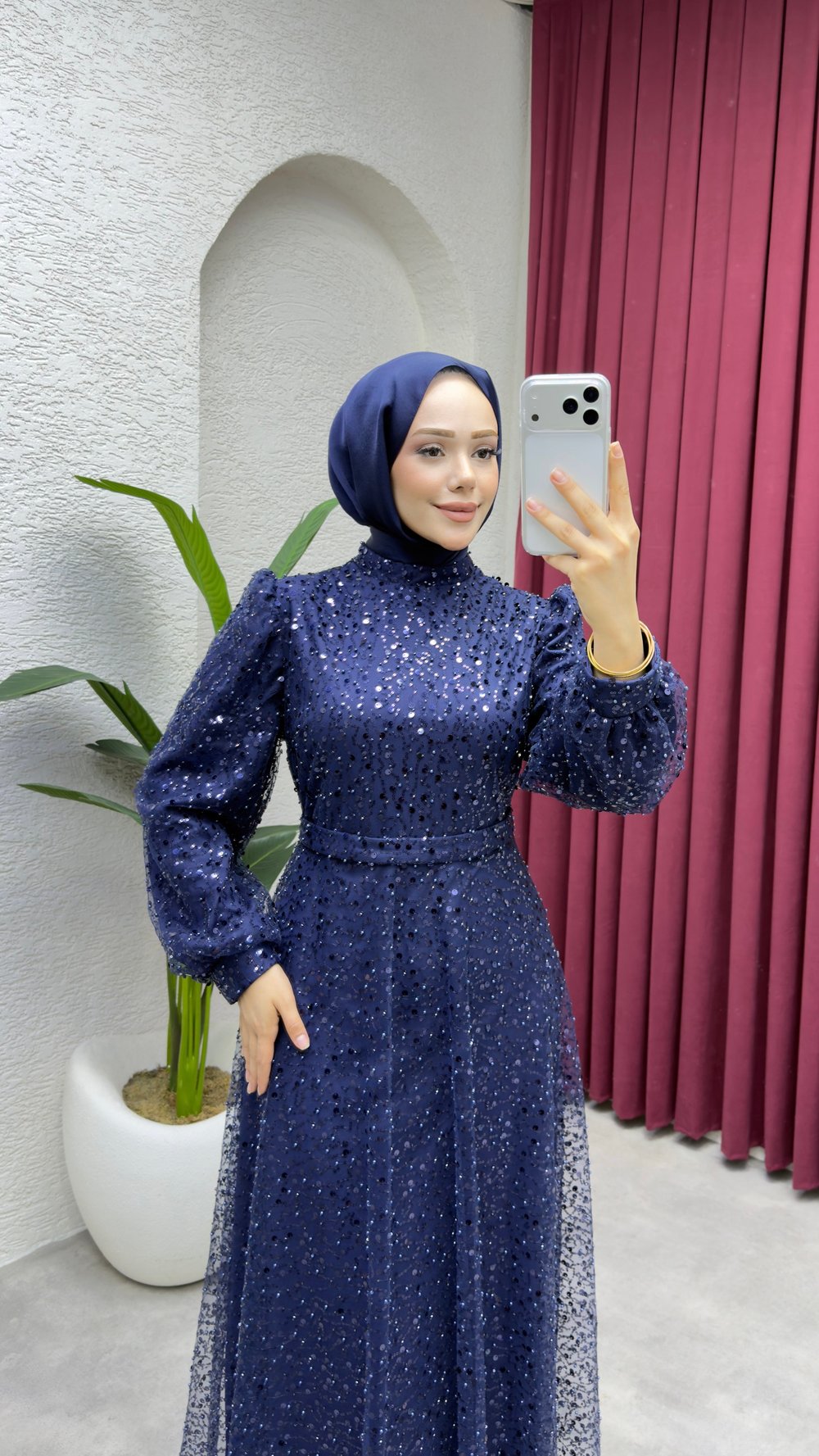 Maral Pullu Abiye 6653 Lacivert