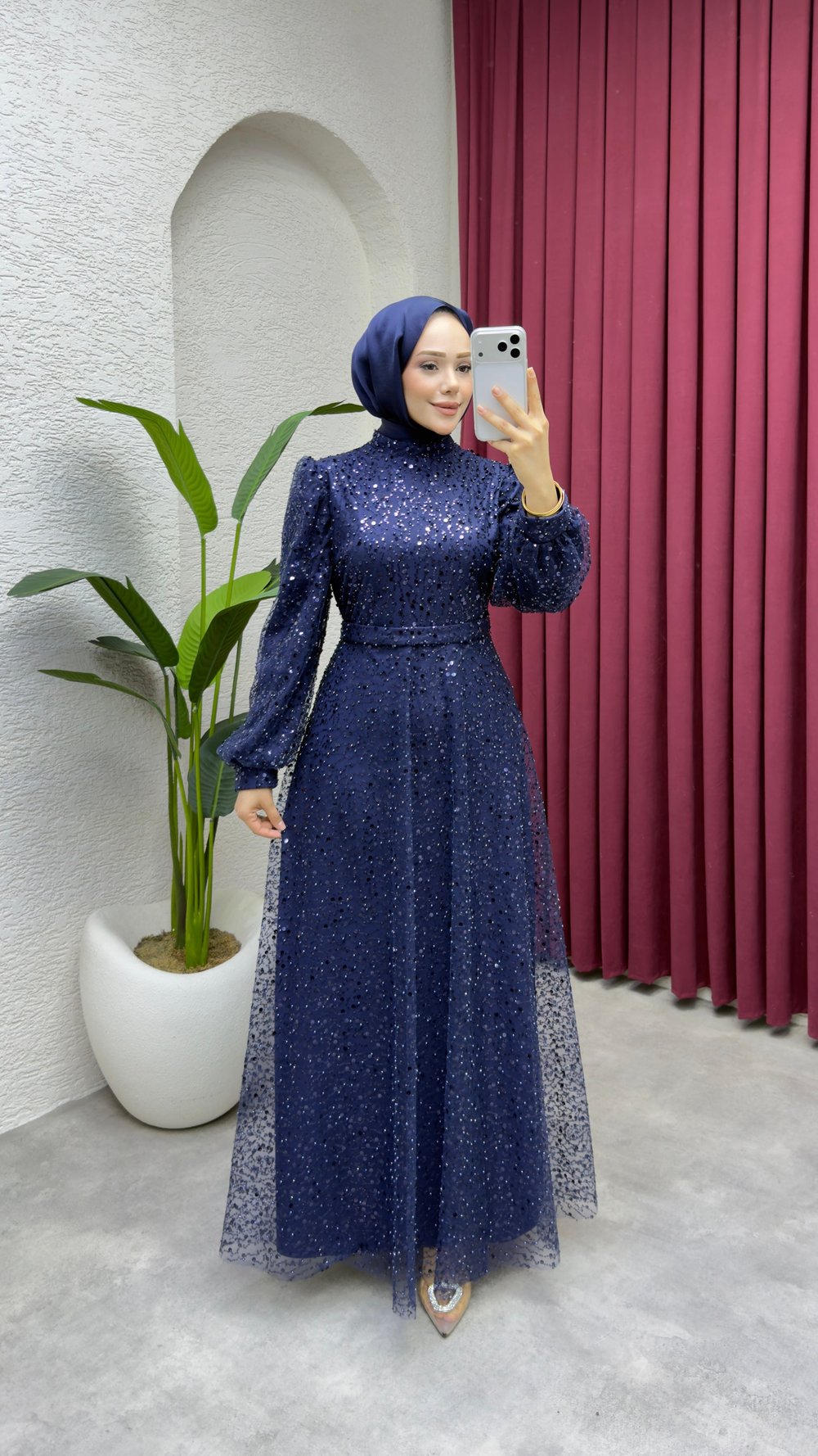 Maral Pullu Abiye 6653 Lacivert