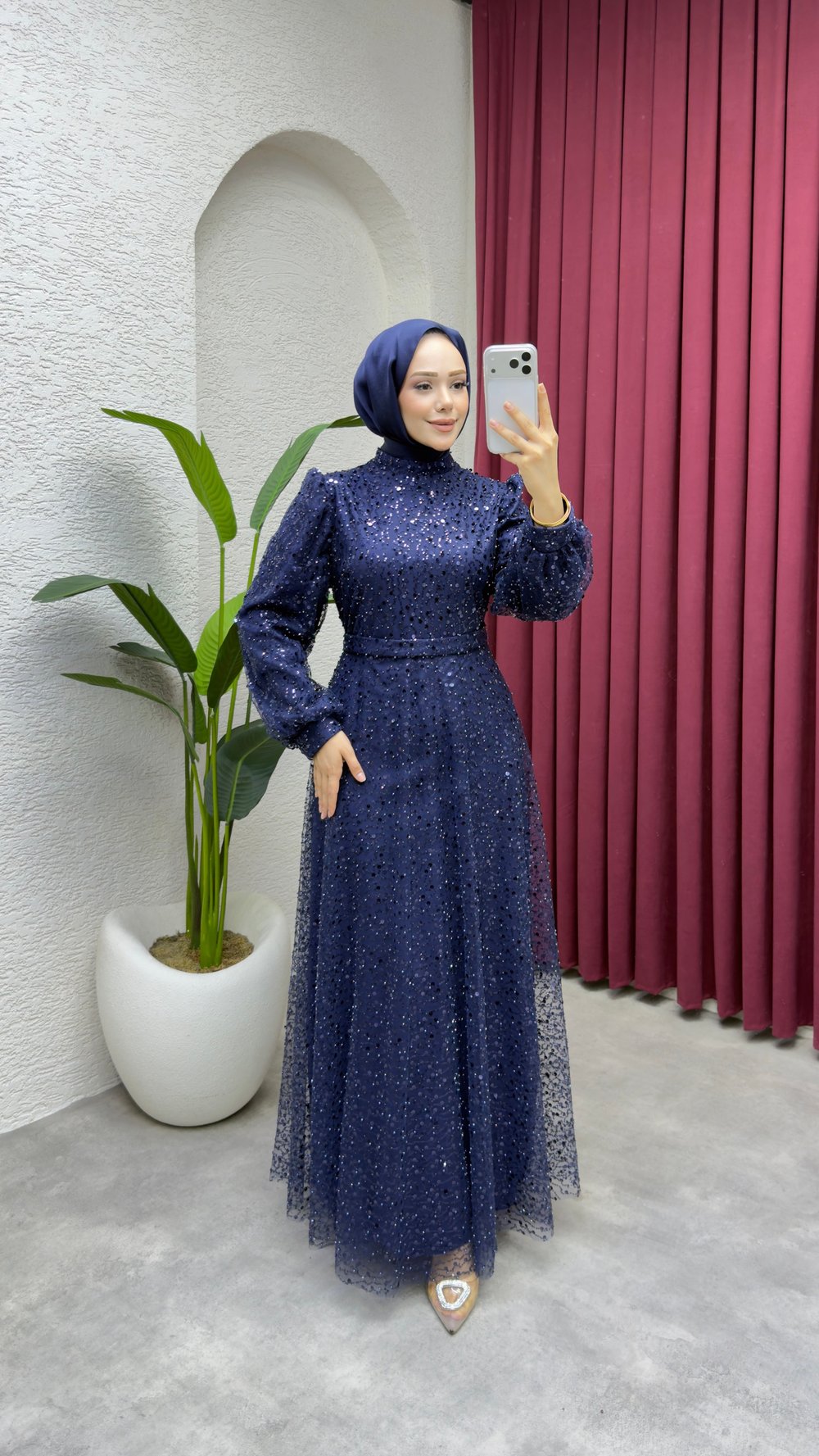 Maral Pullu Abiye 6653 Lacivert