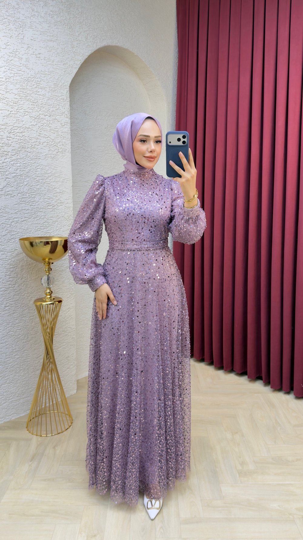 Maral Pullu Abiye 6653 Lila