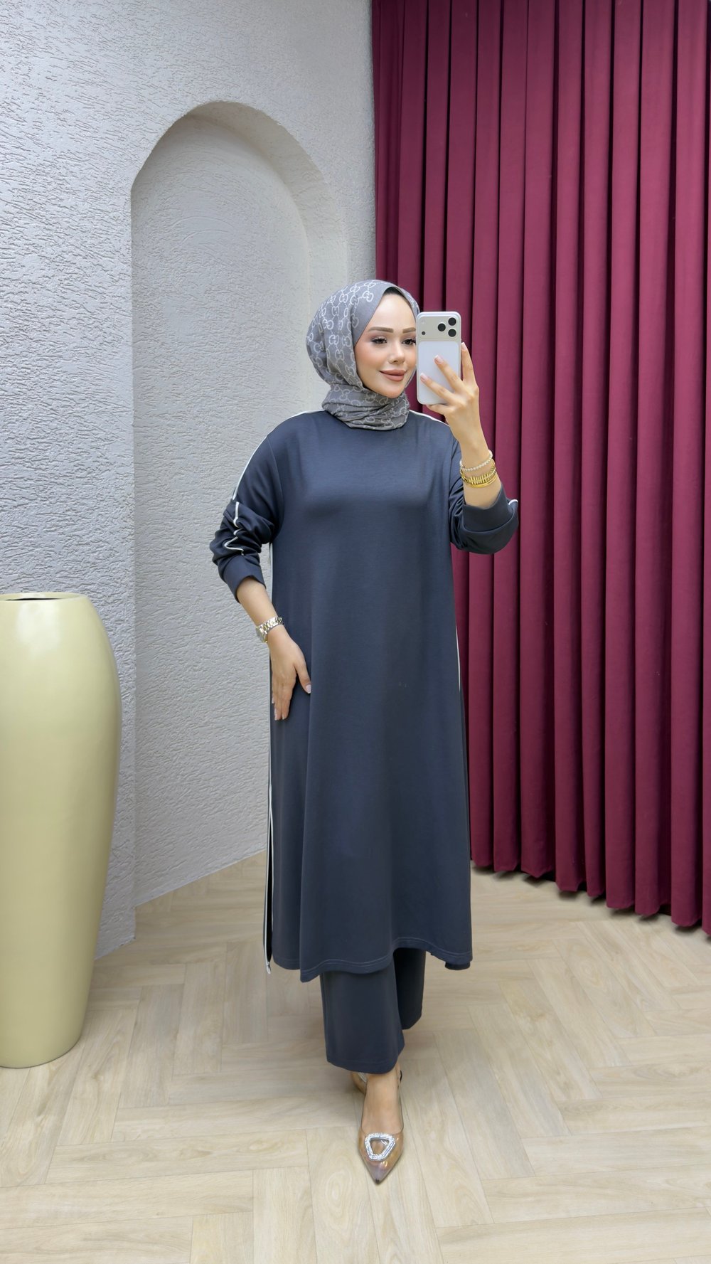 Merve Pantolonlu Takım 2723 Antrasit