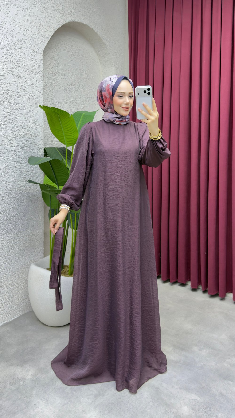 Selin Elbise 1025 Mürdüm