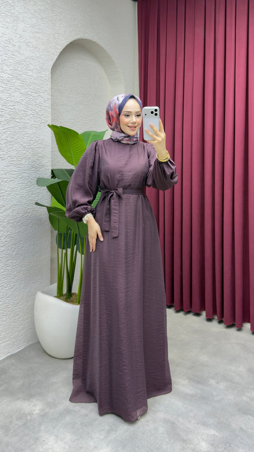 Selin Elbise 1025 Mürdüm
