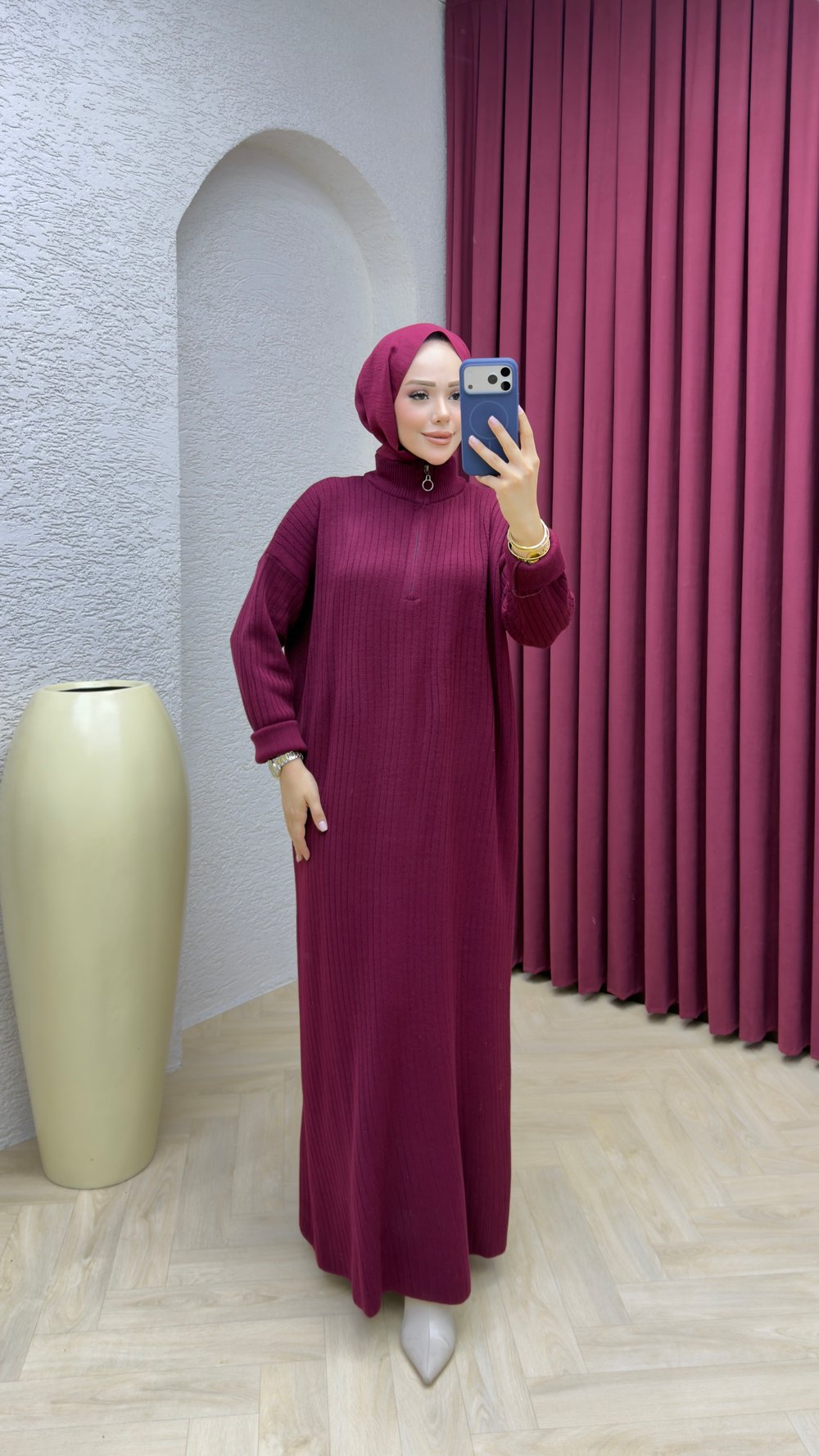 Yaren Elbise 3018 Bordo