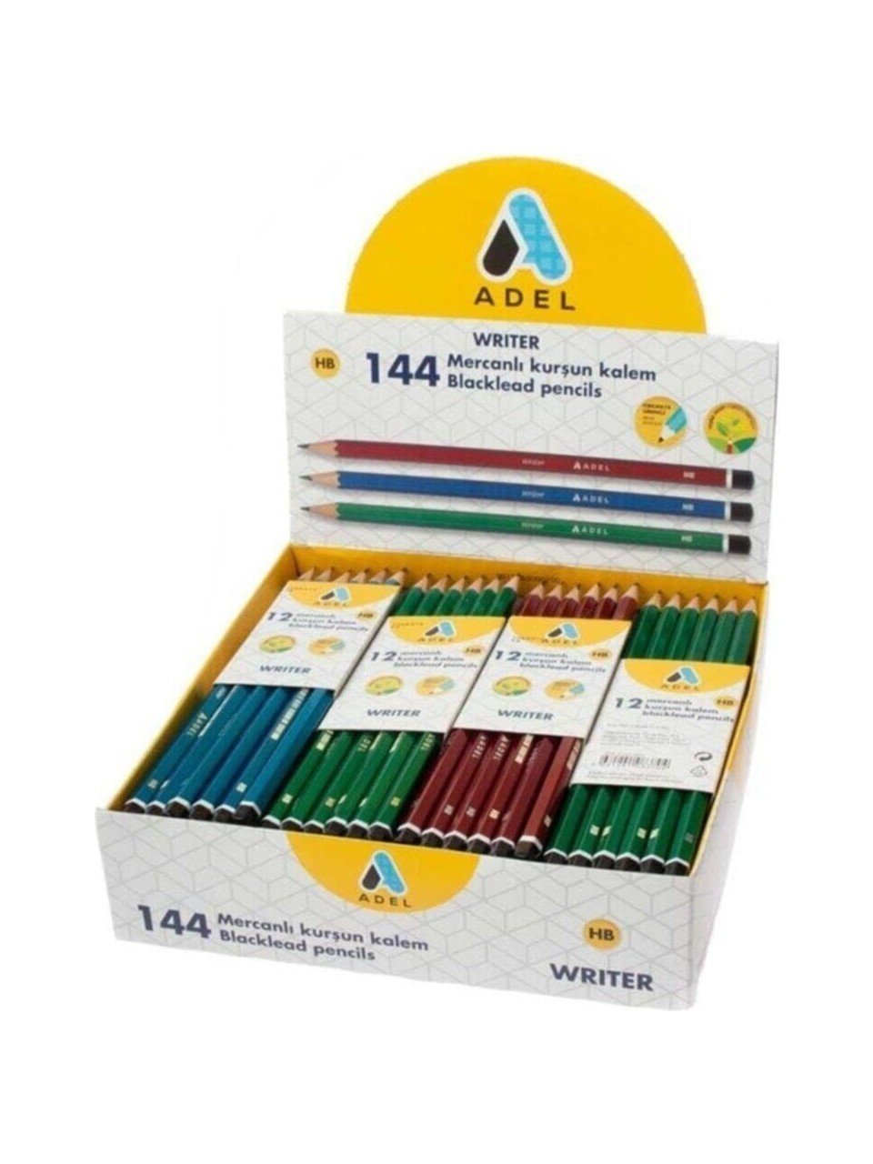 Adel 144'lü Kurşun Kalem Silgili