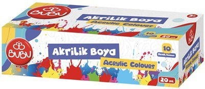 BUBU AKRİLİK BOYA 10 RENK 20 ML