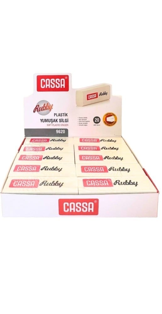 CASSA 9620 YUMUŞAK SİLGİ 20'Lİ
