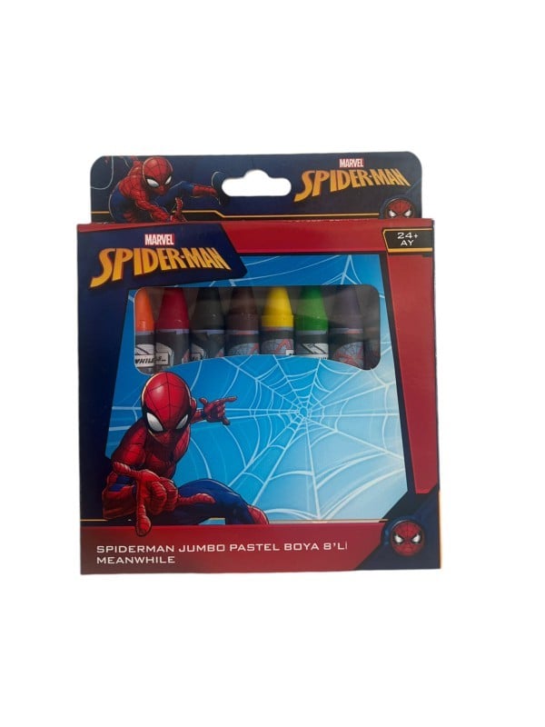 DISNEY JUMBO PASTEL BOYA 8 RENK SPIDER MAN