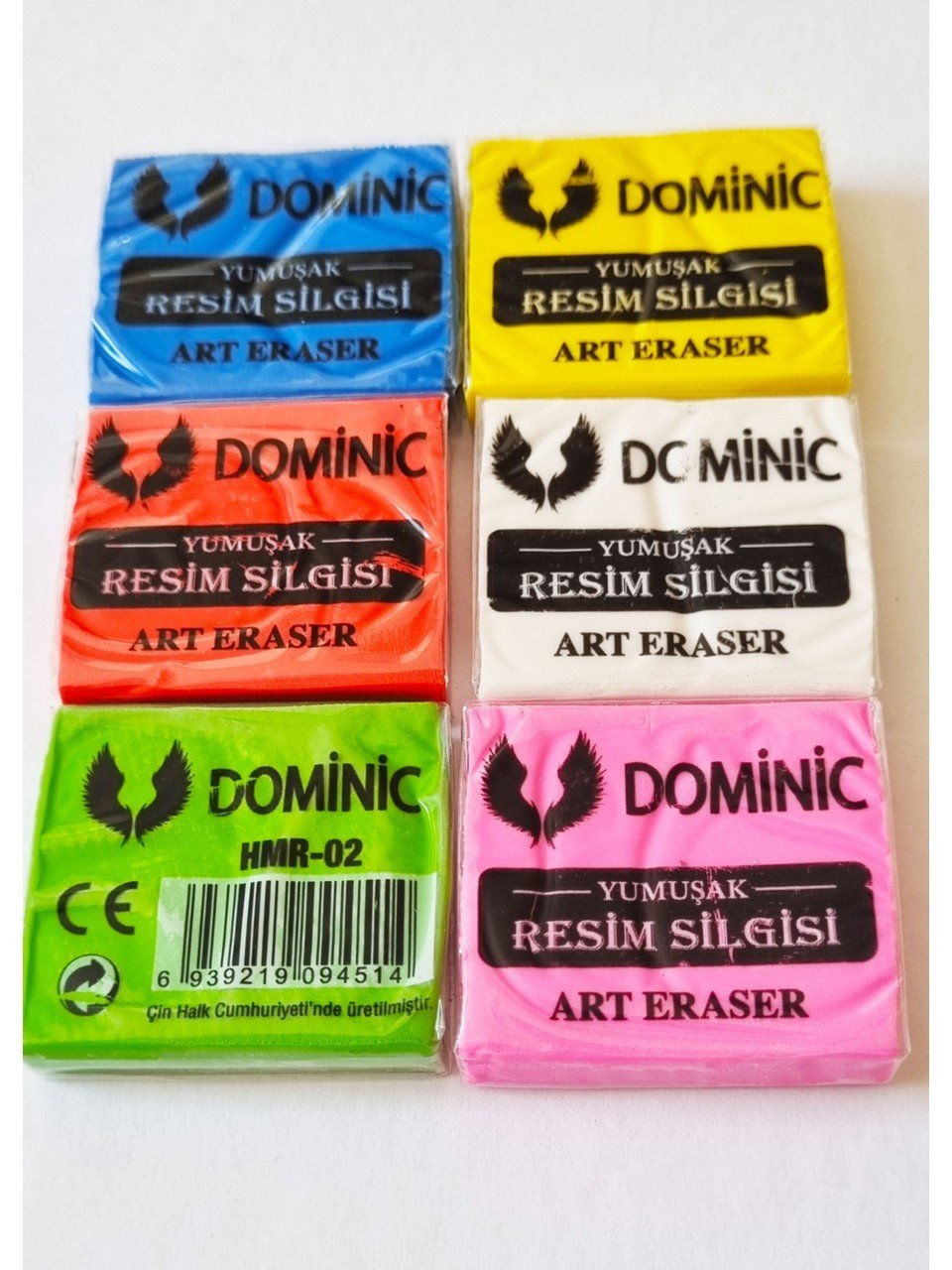 Dominic 36'lı Paket Renkli Hamur Silgi Dmnc Art Eraser Resim Silgisi