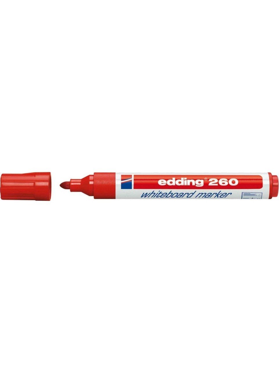 Edding 260 Beyaz Tahta Kalemi Kırmızı 2 Adet