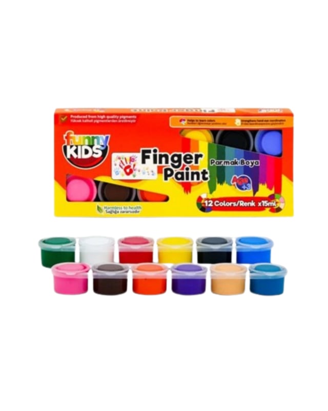 FUNNY KIDS PARMAK BOYA 12 RENK