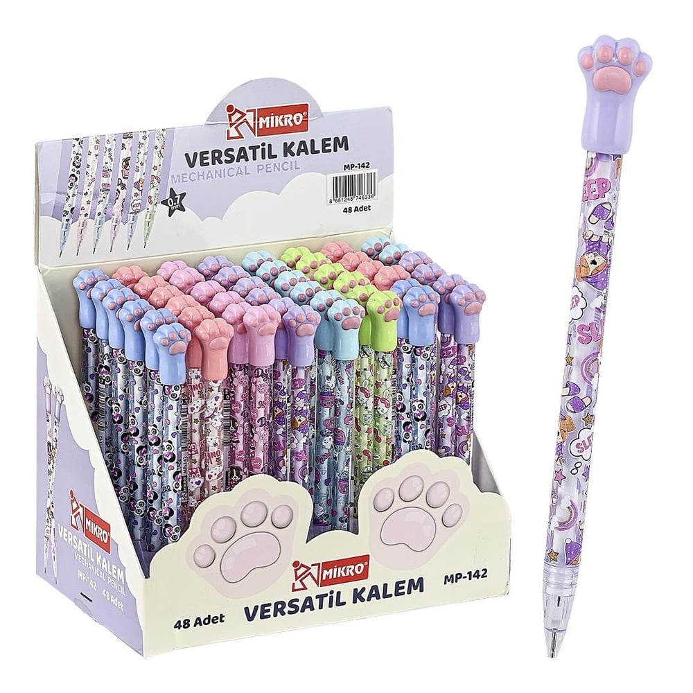 MİKRO RENKLİ PATİLER VERSATİL KALEM 0.7 MM 