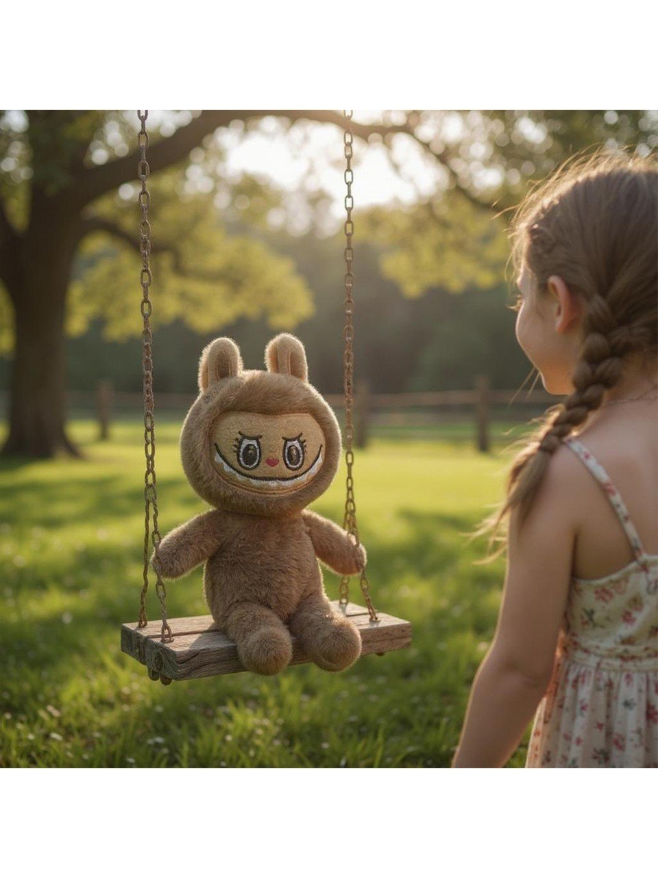 Mini Tavşan Kostümlü Labubu Peluş Oyuncak