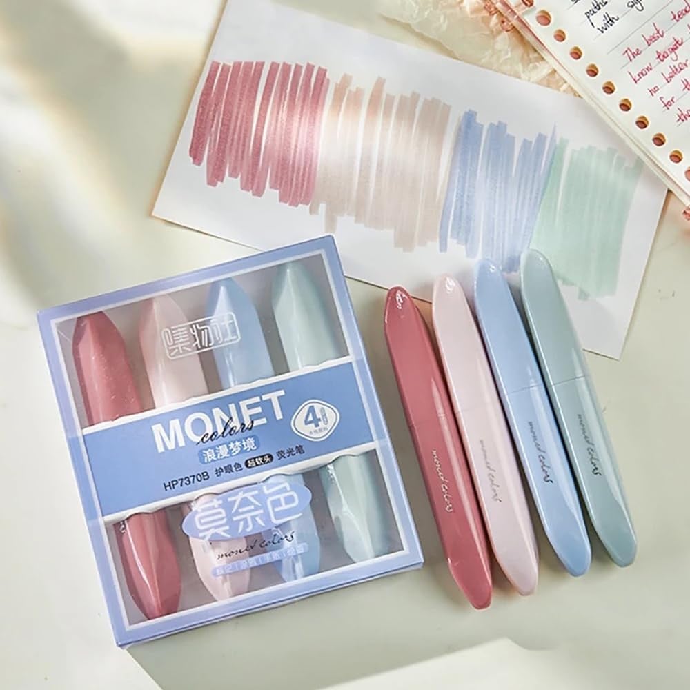 Monet 4 lü Fosforlu Kalem Seti