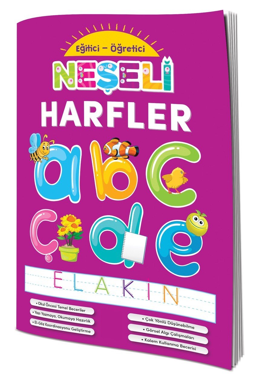NEŞELİ HARFLER EMA ÇOCUK BOYAMA KİTABI