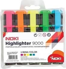 Noki 9000 5 Renk Fosforlu Kalem Seti