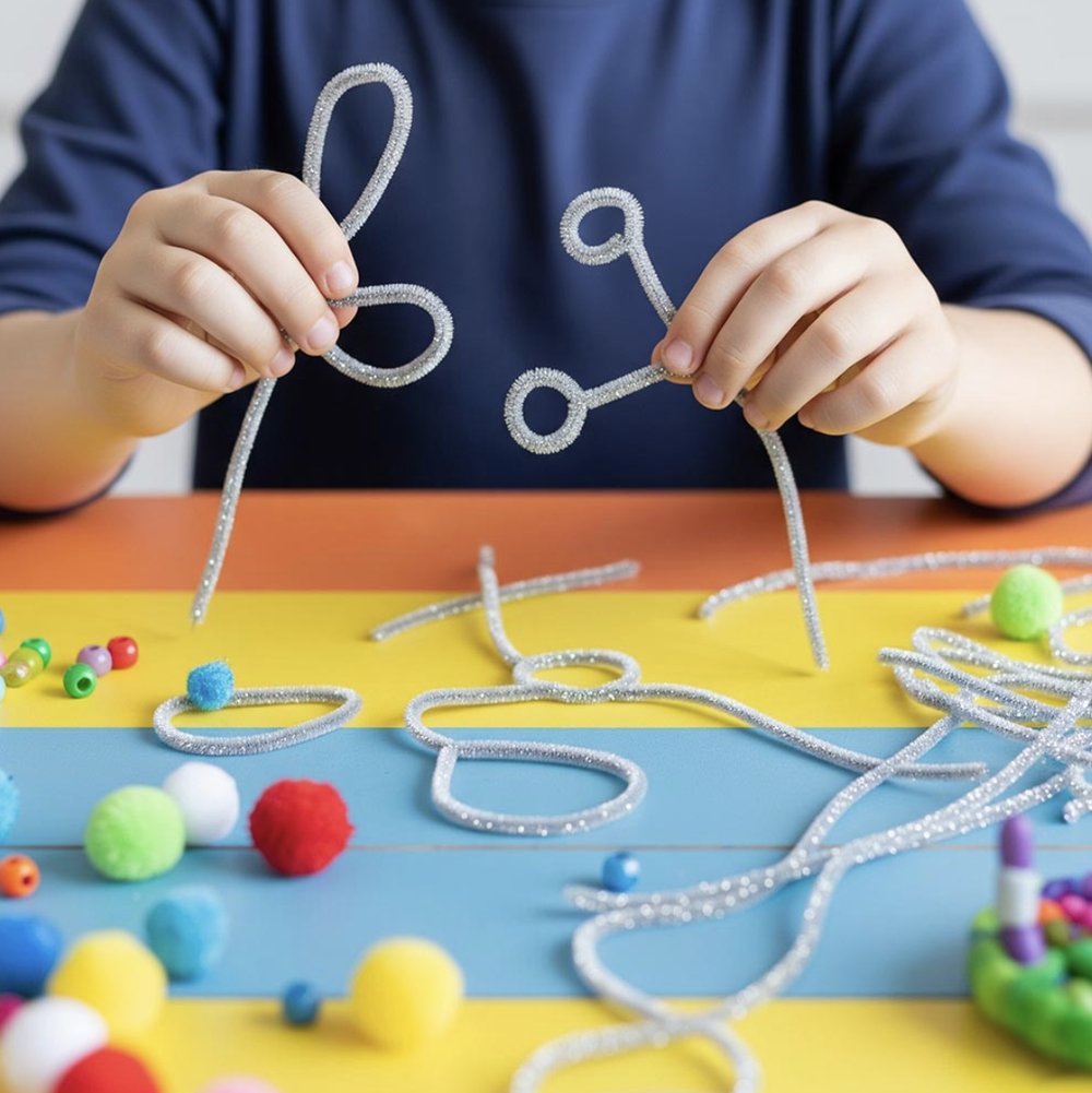 Şönil 30 cm Simli 15'li Karışık