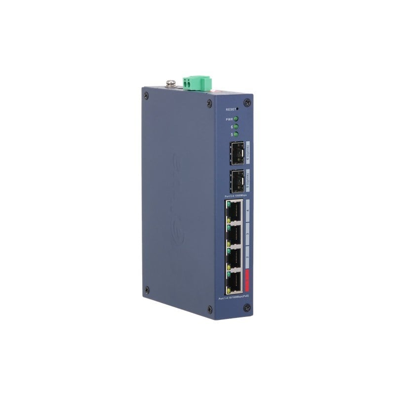 DAHUA CHS4206-4ET-90 4 PORT 10/100 90W POE + 2 PORT SFP UPLINK CLOUD YÖNETİLEBİLİR ENDÜSTRİYEL SWITCH
