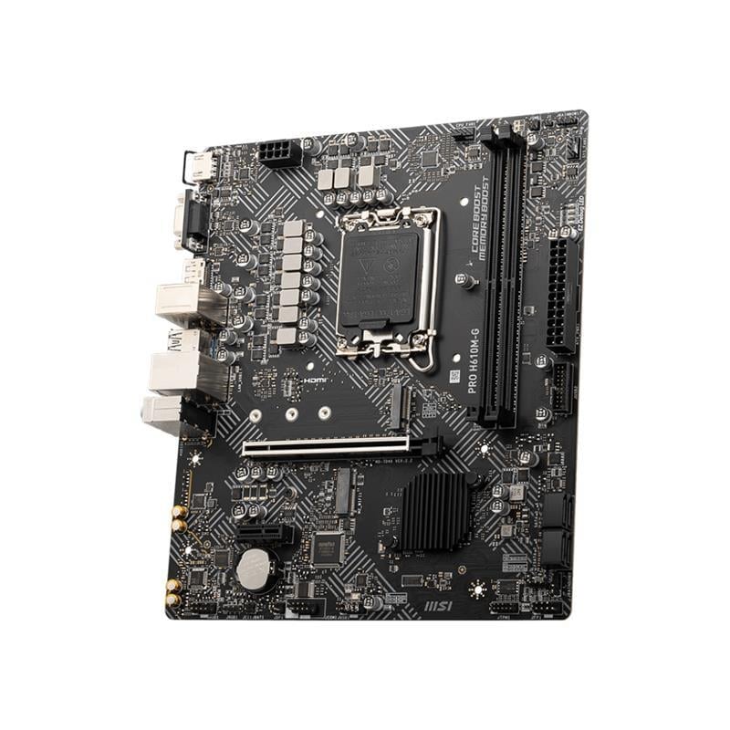 MSI PRO H610M-G DDR5 5600MHZ 1XVGA 1XHDMI 1XDP 1XM.2 USB 3.2 MATX 1700P (12. / 13. VE 14. NESİL İŞLEMCİ UYUMLU)