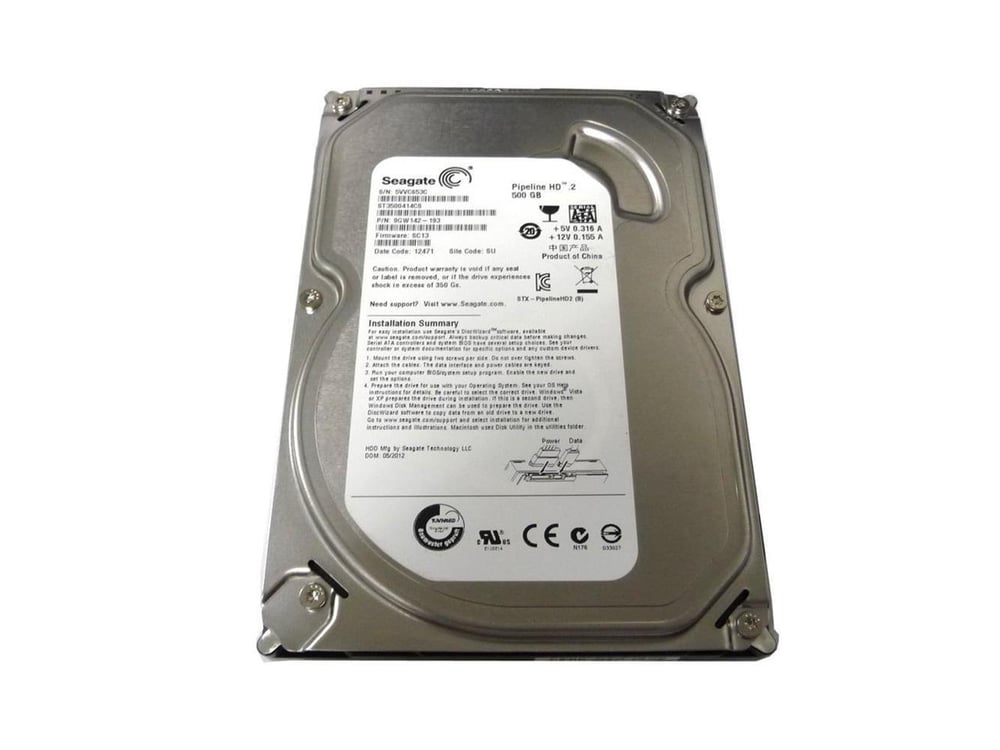 Seagate 500GB ST3500414CS 5900 RPM 16MB Cache SATA 3.0Gb-s 3.5