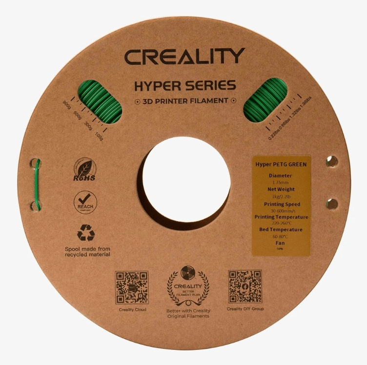 Creality Hyper PETG Filament Yeşil 1.75mm 1kg