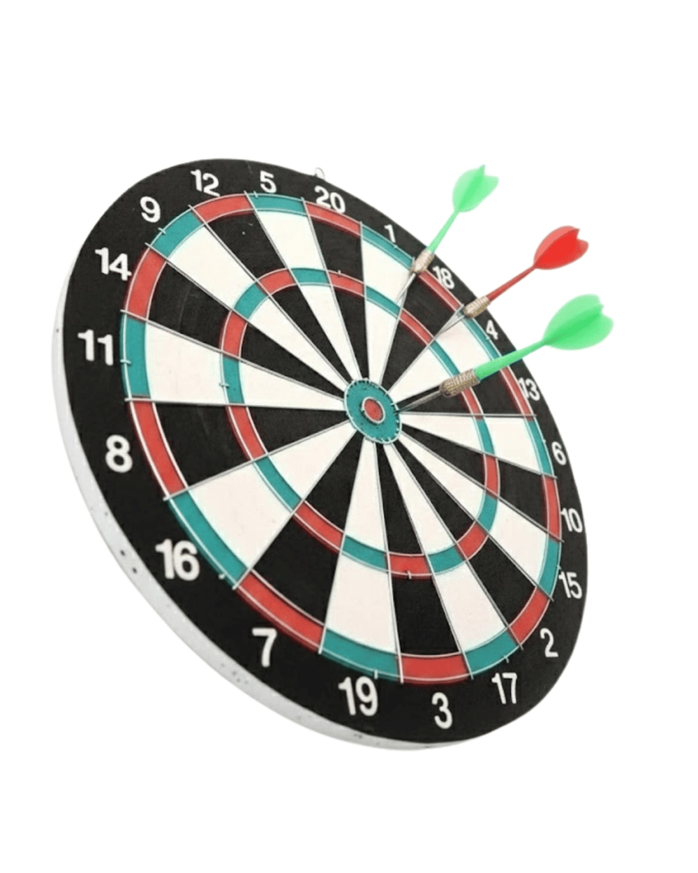 17 İnç Dart Tahtası Sağlam Ahşap Gövde ve Metal İğneli Dart Okları