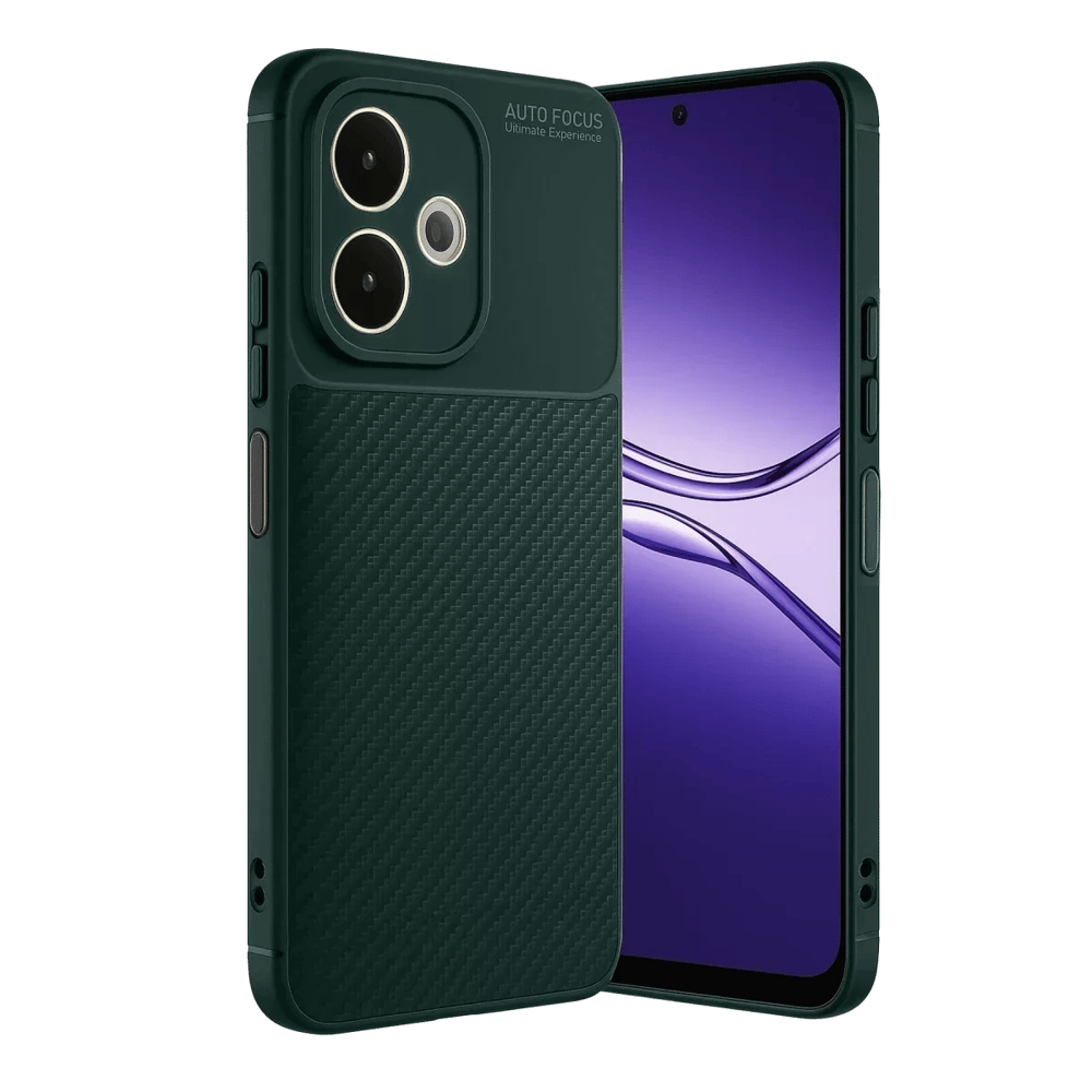 A5 Pro 4G Kılıf Auto Focus Karbon Kapak - Koyu Yeşil