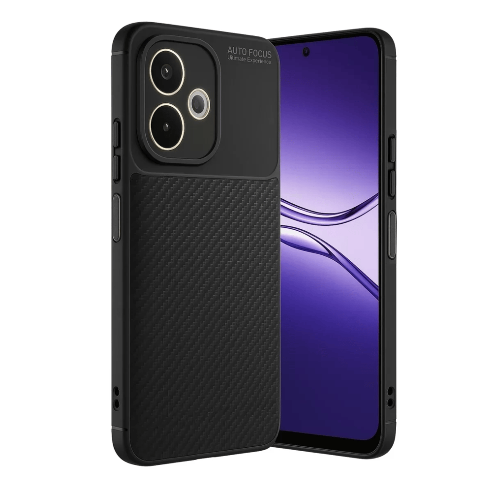 A5 Pro 4G Kılıf Auto Focus Karbon Kapak - Siyah