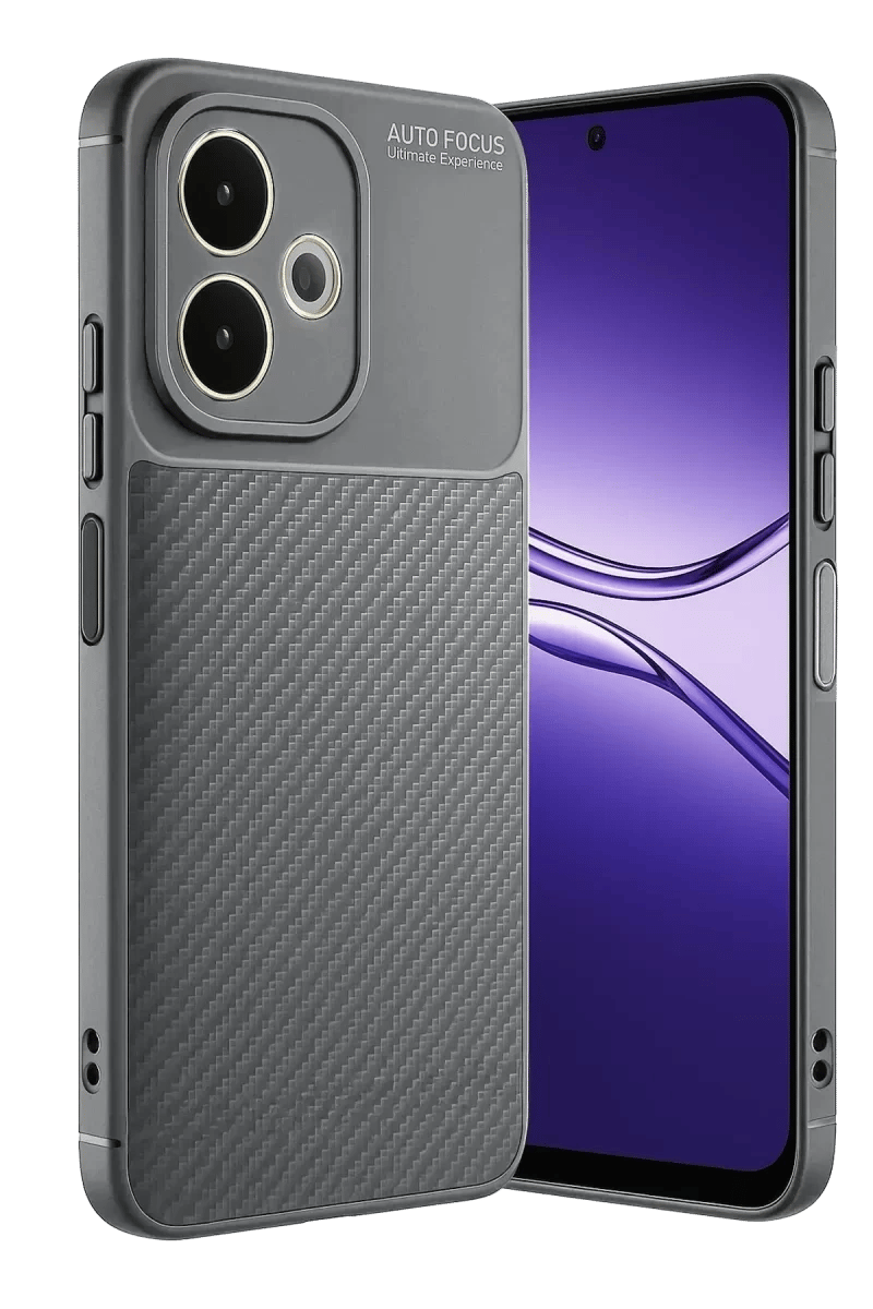 A5 Pro 4G Kılıf Auto Focus Karbon Kapak - Gri