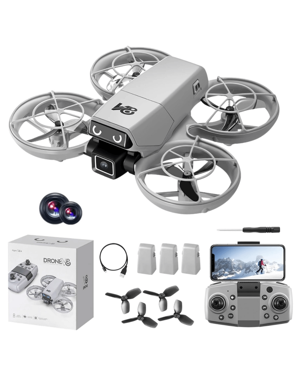 APP Kontrollü Kameralı Mini Drone Headless Mod Özellikli