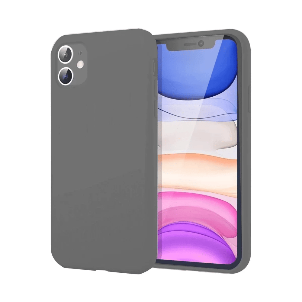 Apple iPhone 11 Kılıf First Silikon - Gri