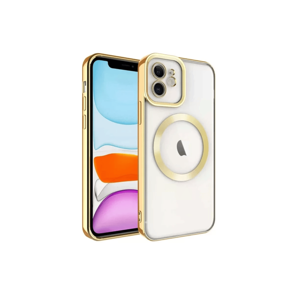 Apple iPhone 11 Kılıf Kross Magneticsafe Kapak - Gold