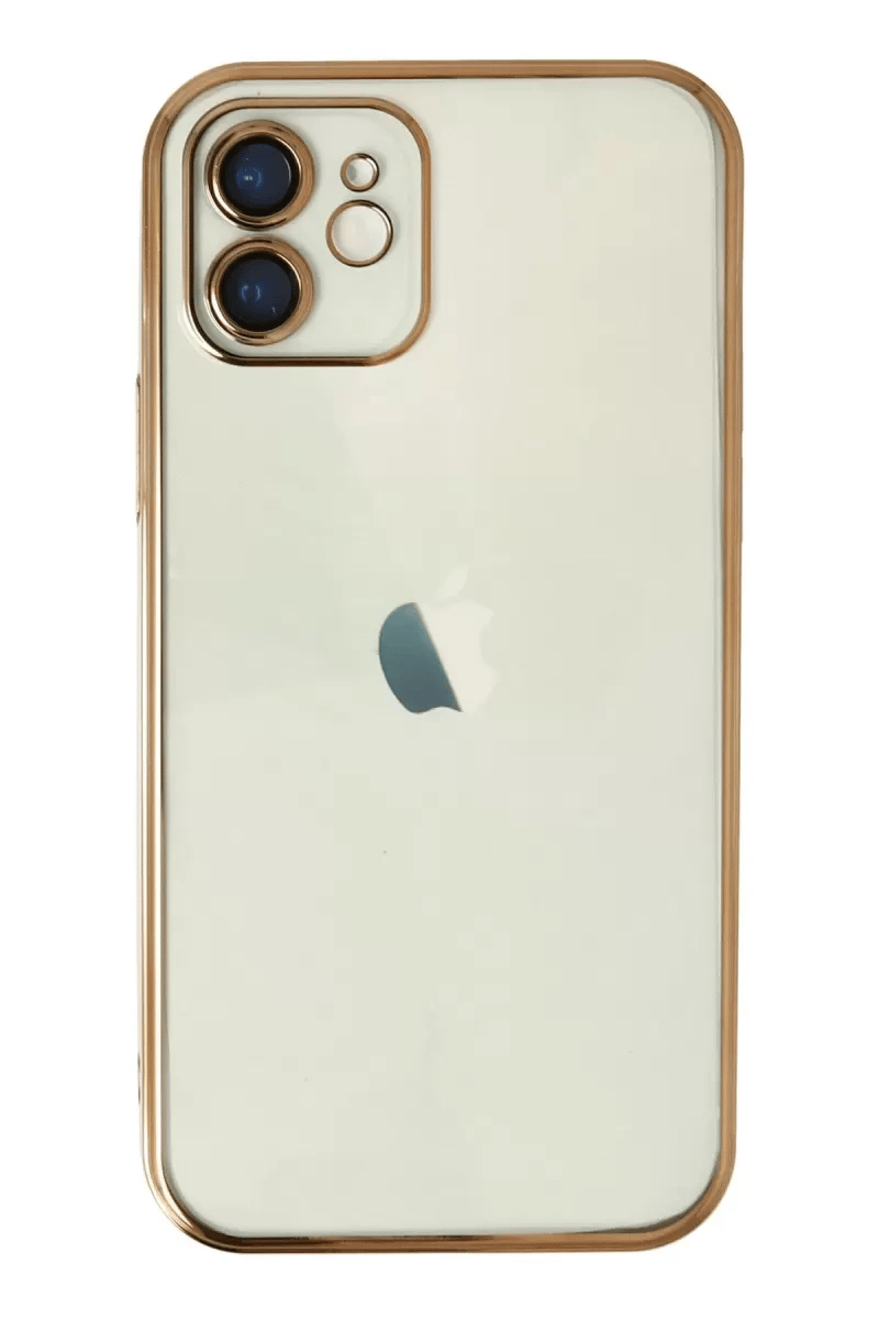 Apple iPhone 11 Kılıf Lensli Silikon - Gold