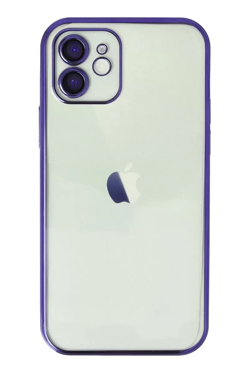 Apple iPhone 11 Kılıf Lensli Silikon - Mor