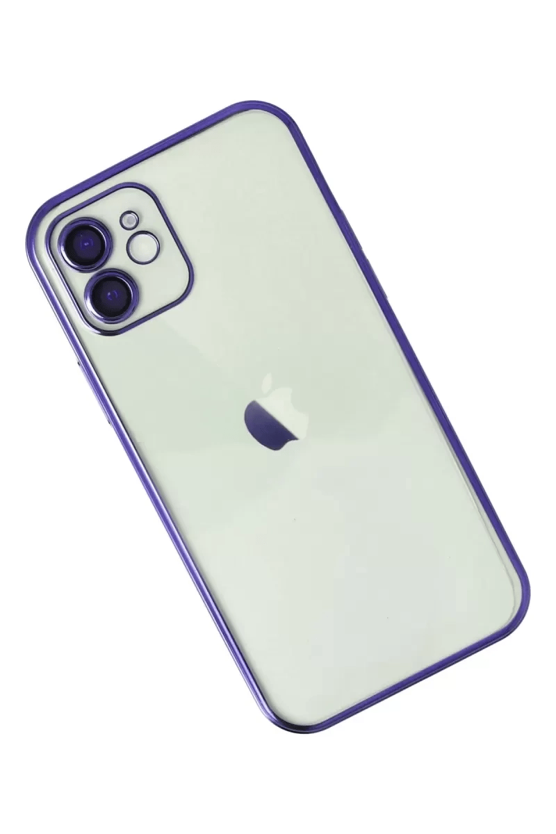Apple iPhone 11 Kılıf Lensli Silikon - Mor