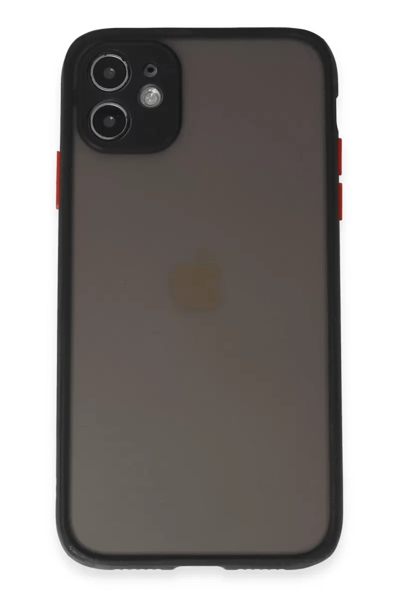Apple iPhone 11 Kılıf Montreal Silikon Kapak - Siyah