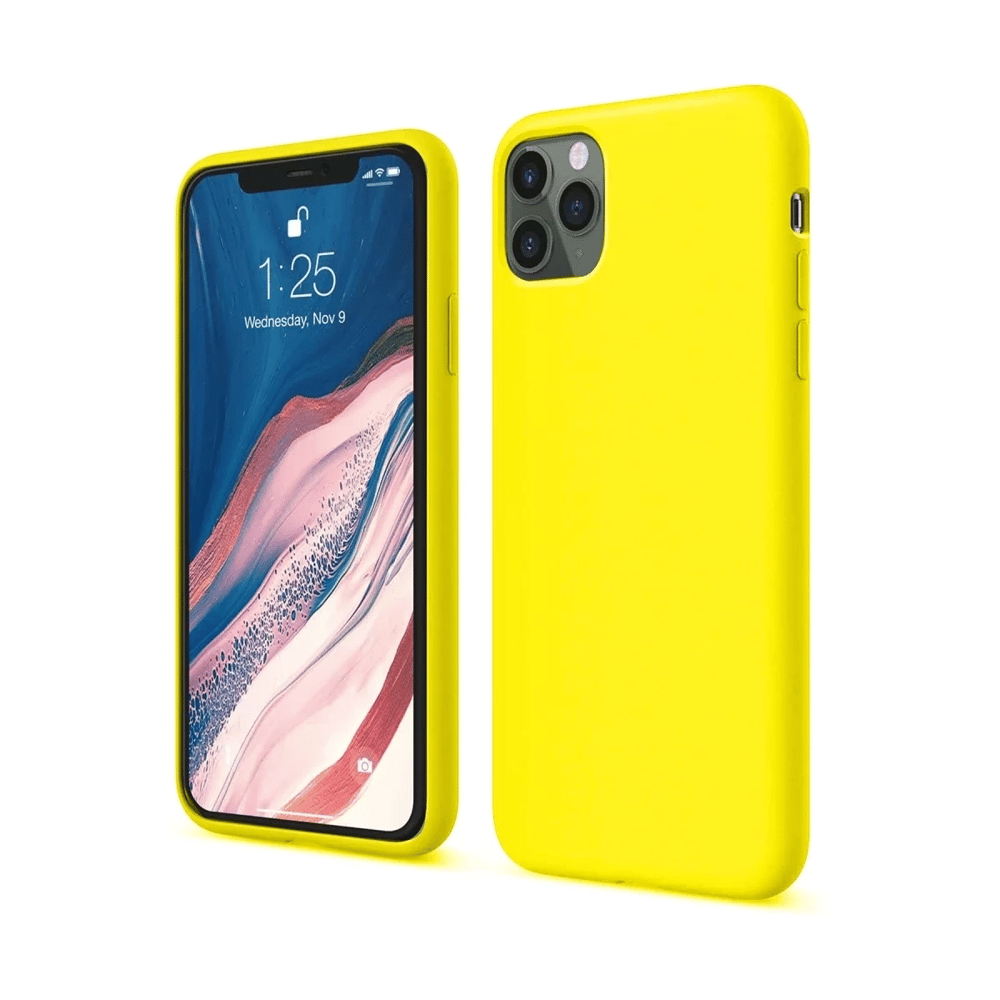 Apple iPhone 11 Pro Kılıf First Silikon - Sarı