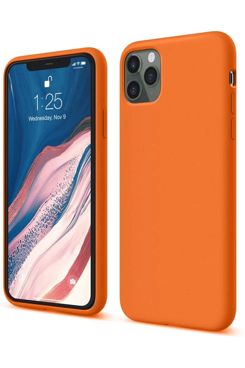 Apple iPhone 11 Pro Kılıf First Silikon - Turuncu