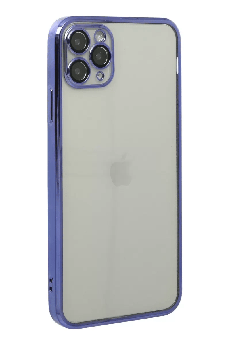 Apple iPhone 11 Pro Kılıf Lensli Silikon - Mor
