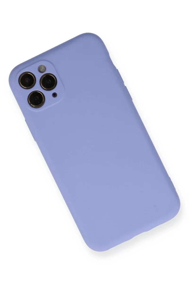 Apple iPhone 11 Pro Kılıf Nano içi Kadife Silikon- Lila