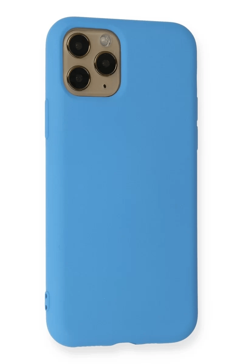 Apple iPhone 11 Pro Kılıf Nano içi Kadife Silikon - Mavi