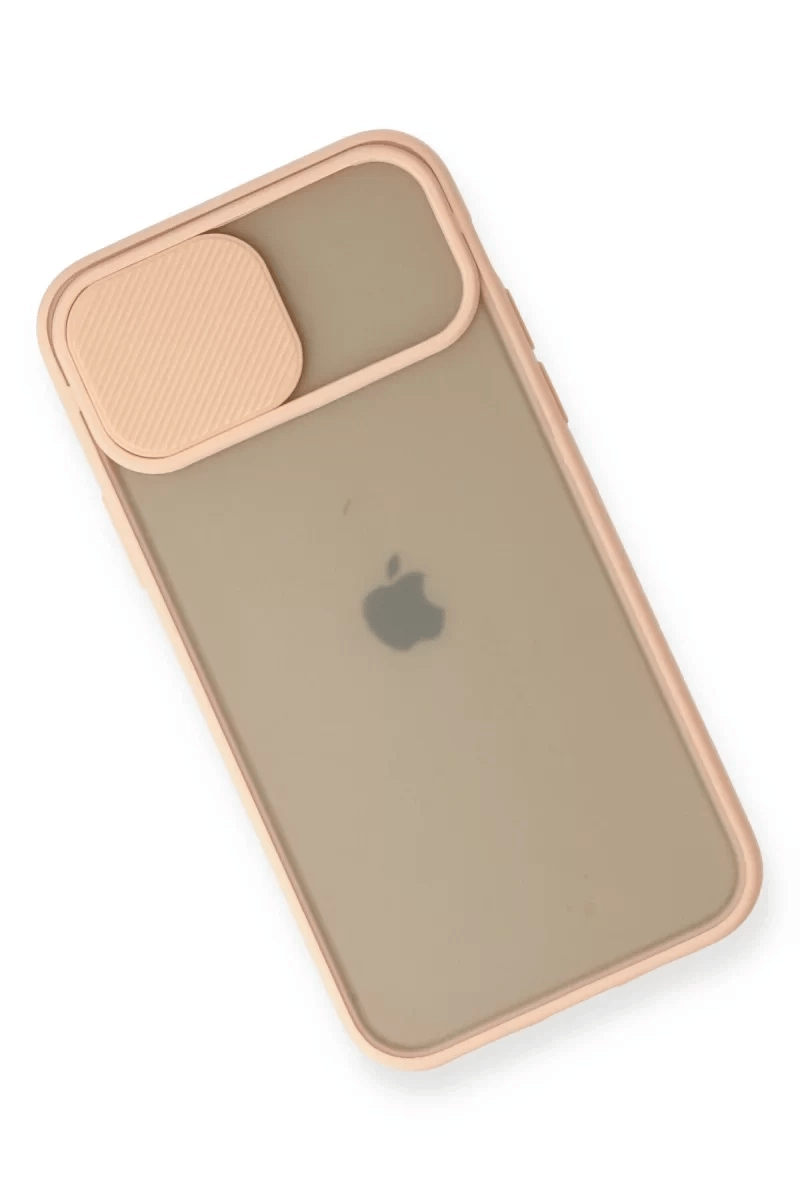 Apple iPhone 11 Pro Kılıf Palm Buzlu Kamera Sürgülü Silikon - Pembe