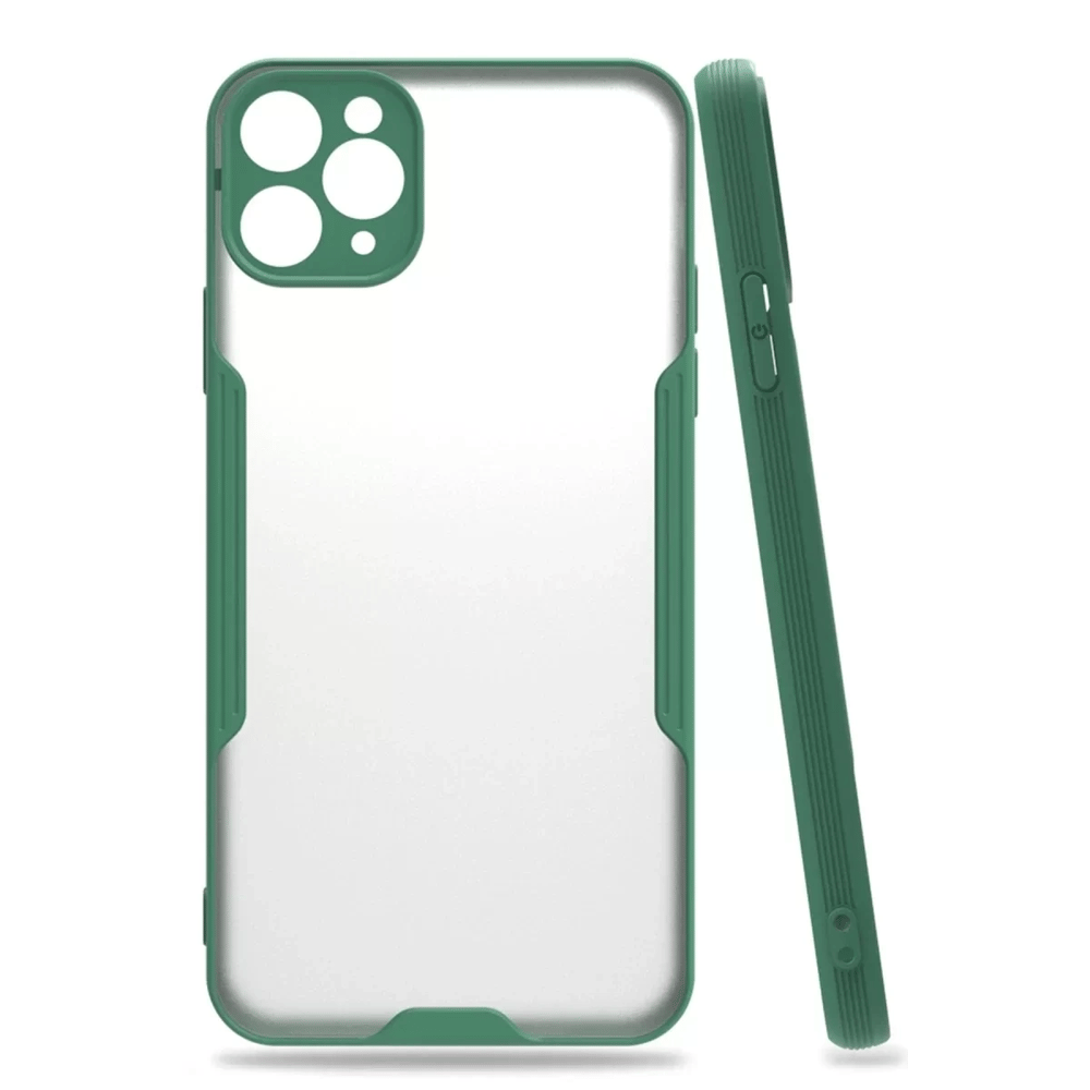 Apple iPhone 11 Pro Kılıf Platin Silikon - Yeşil
